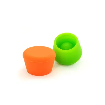 Set silikonski zamašek za steklenico - vino / 2 kos / več barv / silikon