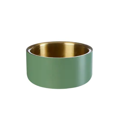 Skleda Wine 15cm / okrogla / zelena / inox
