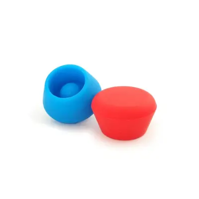 Set silikonski zamašek za steklenico - vino  in penino / 2 kos / več barv / silikon