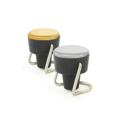 Zamašek za šampanjec Clip / 2 kos / plastika, inox