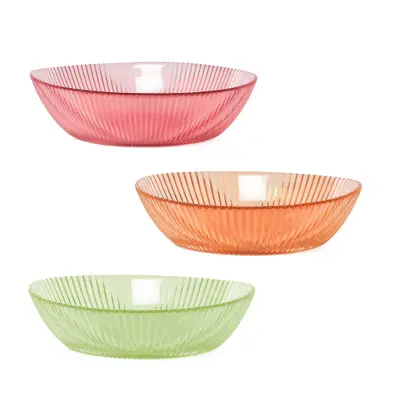 Skledica Pomlad 17xh4,5cm / ovalna / več barv / steklo