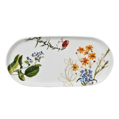 Servirni krožnik Laila 33x17cm / ovalen / porcelan