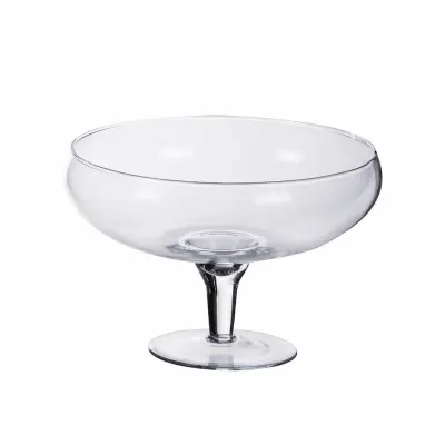 Skleda na podstavku 27xh18cm / okrogla / steklo