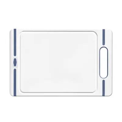 Deska za rezanje Chef 34x22x1cm / belo-modra /  pvc