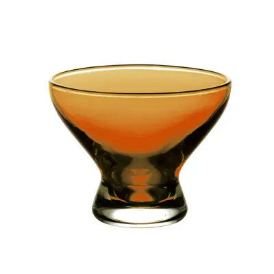 Kozarec za sladoled Nadia Ice 11cm / oranžen / steklo