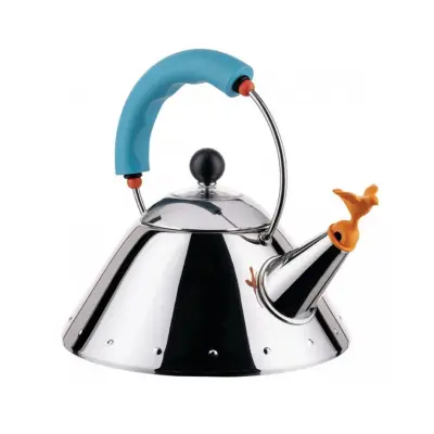 Čajnik Bird 9093 / 1l / moder ročaj / indukcija / inox