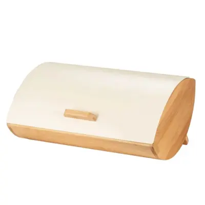 Posoda za kruh 30,5x24,5xh16cm / slonovina / kovina, les