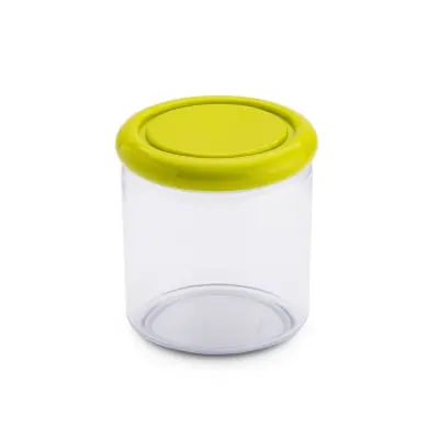 Doza za shranjevanje 0,75l / 11xh11,5cm / zelena / pvc, microban