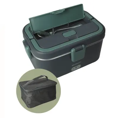 Termo posoda za prenos hrane, Lunch Box 1,8l / modro-zelena / inox, pvc