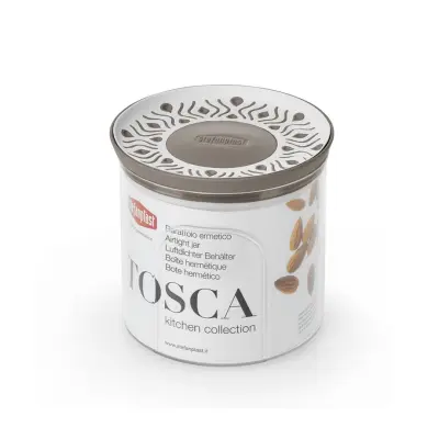 Tosca doza za shranjevanje 0,7l belo-siva 12xh11cm / pvc