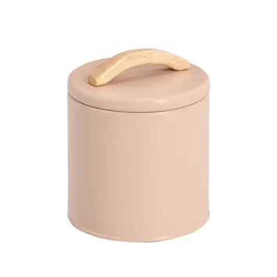 Doza Pantone 11,3xh13,7cm / moka krem / kovina, les