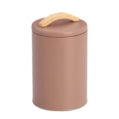 Doza Pantone 11,3xh18,7cm / moka krem / kovina, les