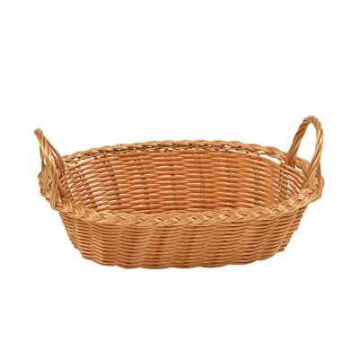 Ovalna košara za kruh ali sadje z ročaji 29x18cm / pvc