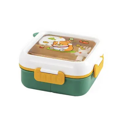 Otroška posoda za hrano Lunch Box Medvedek 18x18xh9cm / plastika