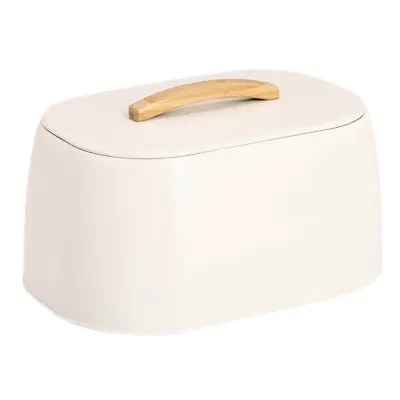 Posoda za kruh Pantone 33,5x23,5xh18,3cm / bela-smetana / kovina, les