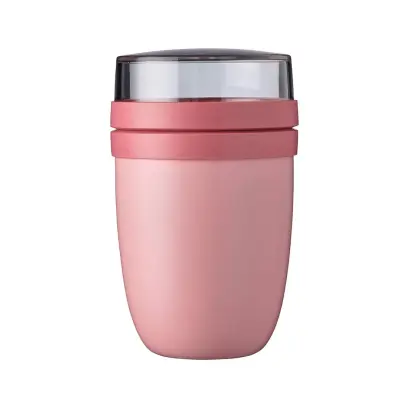 Termo lunch-pot Ellipse posoda za prenos hrane / 500ml + 200ml / roza / inox, pvc