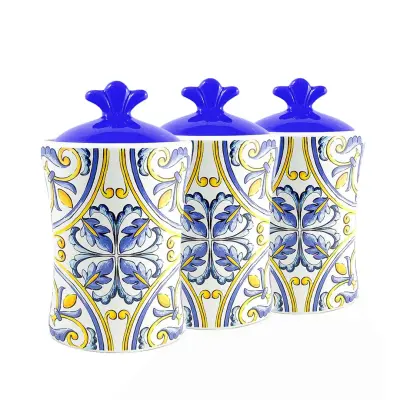 Set doza Vietri h15,4cm / 3 kos / keramika