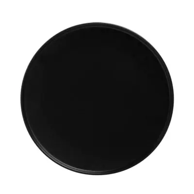 Plitev krožnik z robom Caviar Black 26,5cm / črn / porcelan