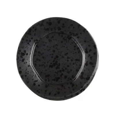 Desertni krožnik Aetna 23cm / črn / stoneware