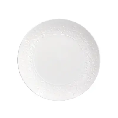 Mali krožnik Jasmin Coupe 20 cm / bel / porcelan