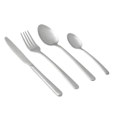 24-delni jedilni pribor / srebrna- mat / inox
