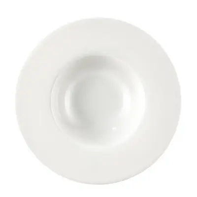 Krožnik Pasta Bowl Diamant 26cm / smetana / porcelan