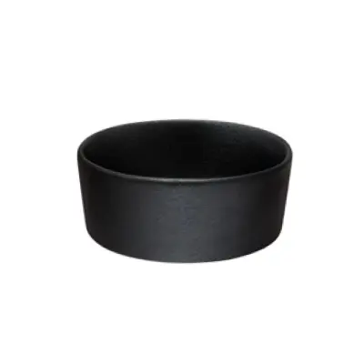 Skledica Caviar Black 12,5xh5cm / črna / porcelan