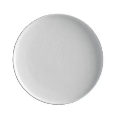 Plitev krožnik z robom Caviar Bianco 26,5cn / okrogrl / bel / porcelan