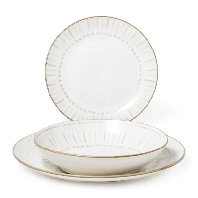 18-delni set krožnikov Spring / porcelan