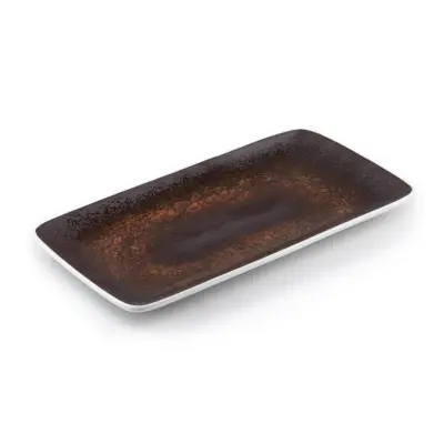 Krožnik Estia Rust 29,5x16cm / pravokoten / rjav / porcelan