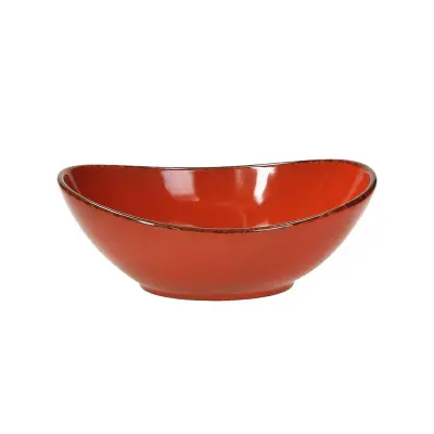 Skledica Vulcania Veggie 16x11cm / rdeča / porcelan