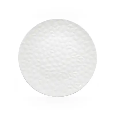 Desertni krožnik Hesperis 20cm / bel / porcelan