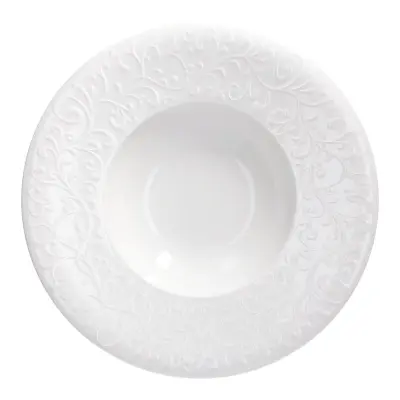 Krožnik pasta bowl Jasmin Coupe 29 cm / bel / porcelan