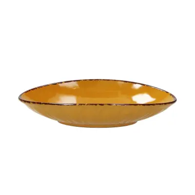 Ovalen krožnik, skleda Vulcania Veggie 21,5x12cm / oranžen / porcelan