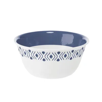 Tosca skleda 23xh.10cm belo-modra / pvc