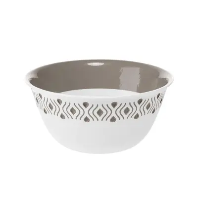 Tosca skleda 23xh10cm belo-siva / pvc