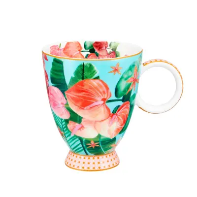 Lonček Tropicana 300ml /moder / porcelan