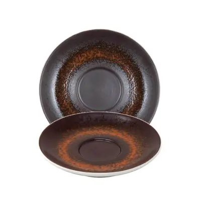 Podstavek za skodelico 240ml Estia Rust 15,5cm / rjav / porcelan