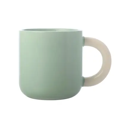 Lonček mug Sherbet 370ml / zelen / porcelan