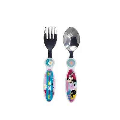 Otroški jedilni pribor Minnie 14,5cm / 2 kos / inox, PVC