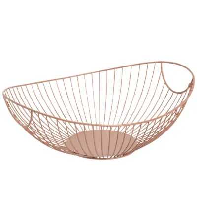 Skleda za sadje Pantone 33x26xh11,5cm / moka krem / kovina