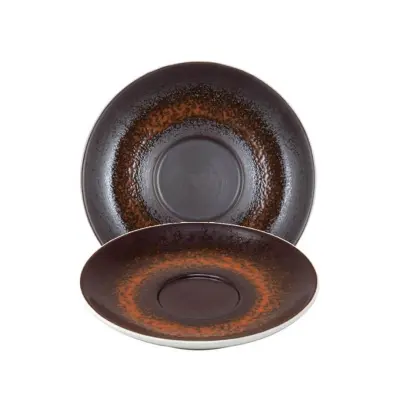 Podstavek za skodelico 80ml Estia Rust 11,5cm / rjav / porcelan
