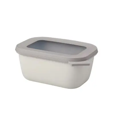 Cirqula posoda za shranjevanje 750ml / pravokotna / nordijsko bela / plastika PP, TPE