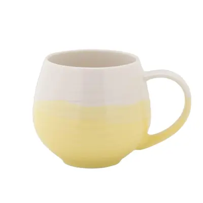 Lonček mug Tint Snug Illusion Lemon 400ml / rumen / porcelan