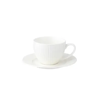 Skodelica za črno kavo s podstavkom Reale 100ml / porcelan