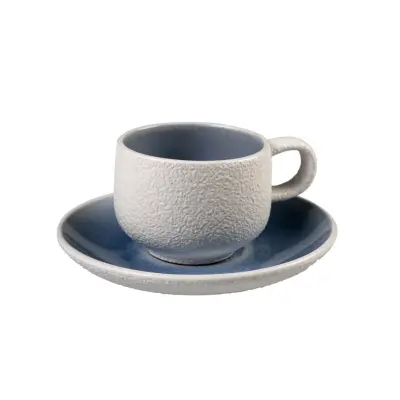 Set skodelica za črno kavo Stones 100ml / 4 kos / modra / keramika