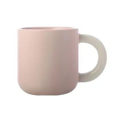 Lonček mug Sherbet 370ml / roza / porcelan