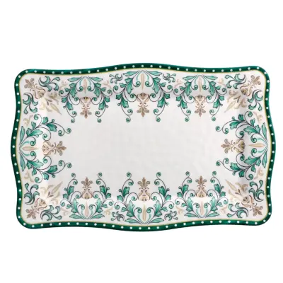 Servirni krožnik Kensy Floral 36x23xh2cm / melamin