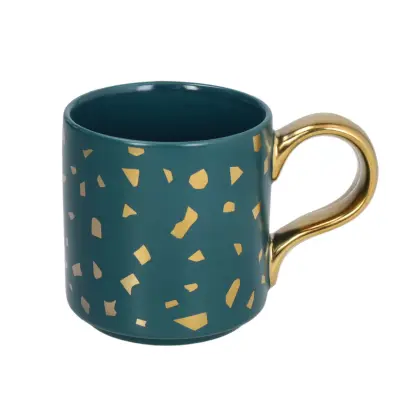 Lonček Friz 350ml / temno zelen / porcelan