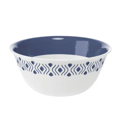 Tosca skleda 29xh.13cm belo-modra / pvc